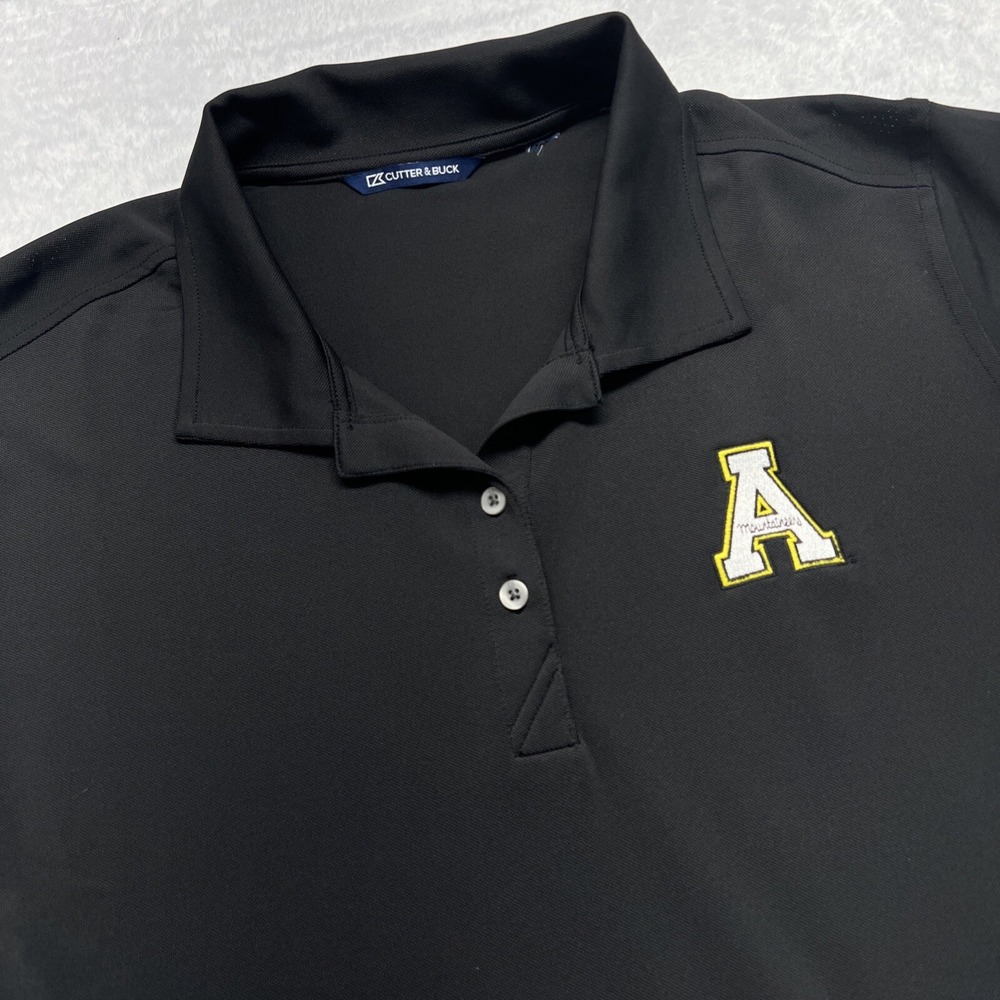 Appalachian State Mountaineers C&B Short Sleeve Polo Shirt Woman ? 2XL  Black